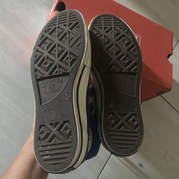 Converse Blue High-Top Sneakers Classic Canvas Design - Picture 4 of 5